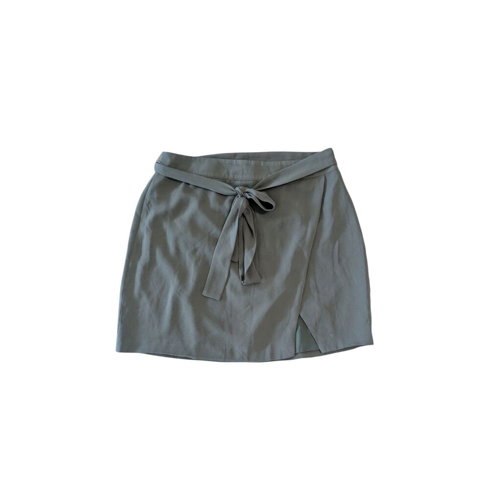 NWT women's belted skirt naked zebra Size S olive color